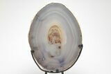 Agate Slab on Metal Base - Brazil #206945-3